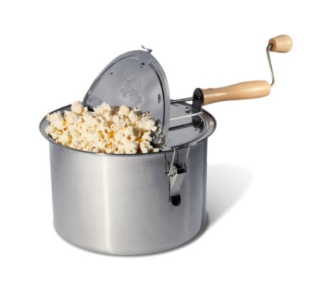 popcorn popping on stove
