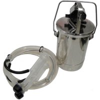 (image for) 1.5 Gallon Stainless Bucket Assembly for One Goat