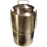 (image for) 1 Gallon Stainless Steel Bucket with Mushroon Lid