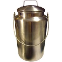 (image for) 1 Gallon Stainless Steel Bucket with Mushroon Lid