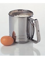 (image for) Flour Sifter 5-cup Squeeze Handle Stainless Steel
