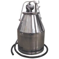 (image for) 55 lb Stainless Steel Milking Bucket with Short Handle