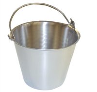 (image for) Stainless Steel Milk Pail - 16 QT - Case of 6