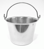 (image for) Stainless Steel Milk Pail - 9 Qt