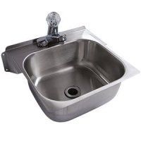 (image for) Stainless Steel Hand Sink with Faucet Set