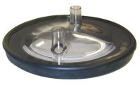 (image for) Clear Fresh Cow Lid w/Two 5/8" ID Nipples - Complete