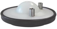(image for) White Poly Fresh Cow Lid w/5/8" ID SS Nipples--Complete