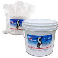 (image for) Milk Check Teat Wipes - pail and refill