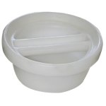 (image for) 80 lb (37 Kg) Poly Milk Bucket with Storage Lid and 2 Handles