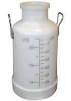 (image for) 80 lb (37 Kg) Poly Milk Bucket with Storage Lid and 2 Handles