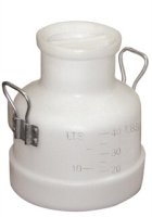 (image for) 40 lb (18 Kg) Poly Milk Bucket with Storage Lid and 2 Handles