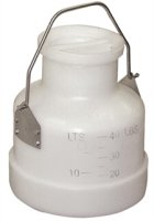 (image for) 40 lb Poly Bucket with Storage Lid & Locking SS Handle