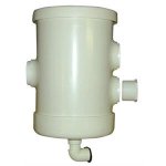 (image for) PVC Pre-Filter with 6" Pump Conn. for 1 or 2 4" Vac Lines