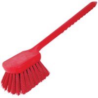 (image for) RED POLY GONG BRUSH WITH POLY BRISTLES - 20"