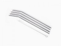 (image for) Stainless Steel Straws - Set of 4