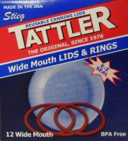 (image for) Tattler Wide Mouth Canning Lids and Rings