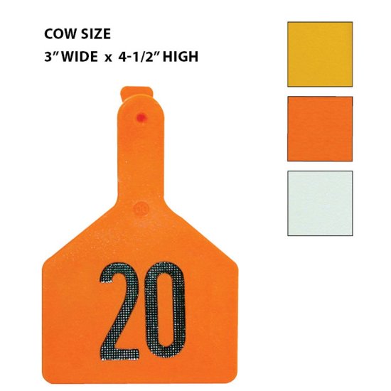 (image for) Z-Tag Cow Eartag, 25 tags, Numbered