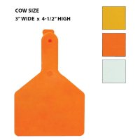 (image for) Z-Tags Eartags- Blank 100 tags Cow