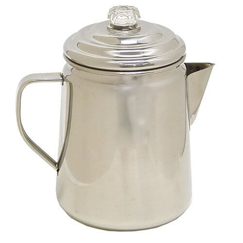 Stainless Steel 12 Cup Coffee Percolator : Homesteader's Supply